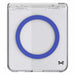 Samsung Z Flip 8 Case Clear Blue MagSafe Hinge Cover