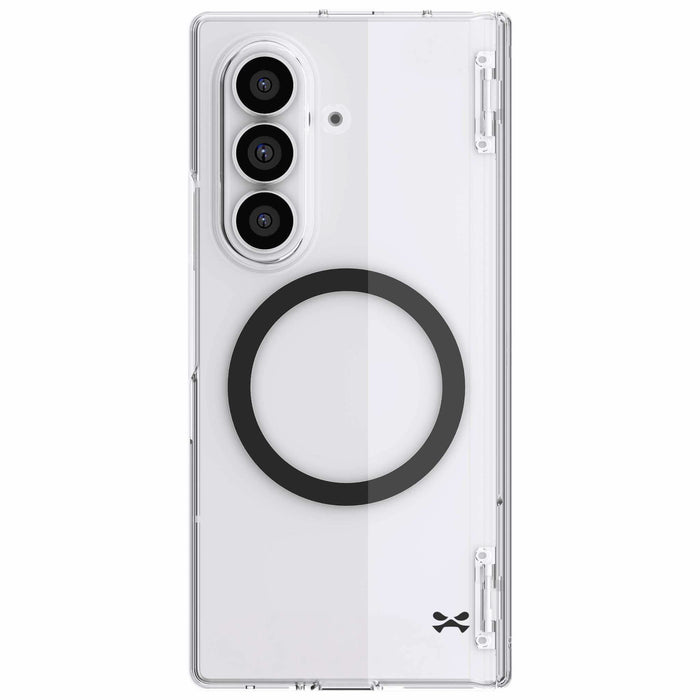 Samsung Galaxy Z Fold 8 Ultra Case Clear MagSafe Hinge Cover Black