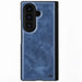 Galaxy Z Fold 8 Ultra Blue Leather Case with MagSafe and Screen Protector