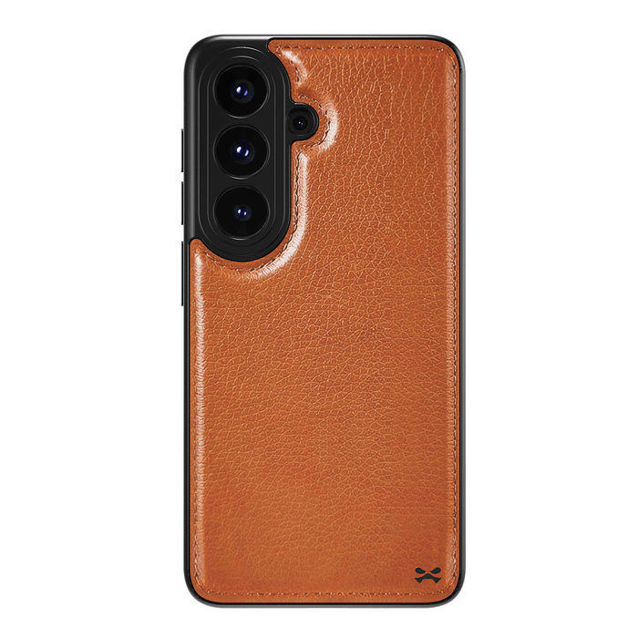 Samsung Galaxy S26 Leather Case Brown with MagSafe Magnetic 