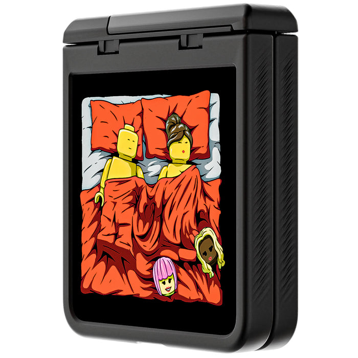 Galaxy Z Flip 7 Sleeping Together Brick Edition by RX Strip Artist Artwork Protective Phone Case Limited Edition Collab Cover