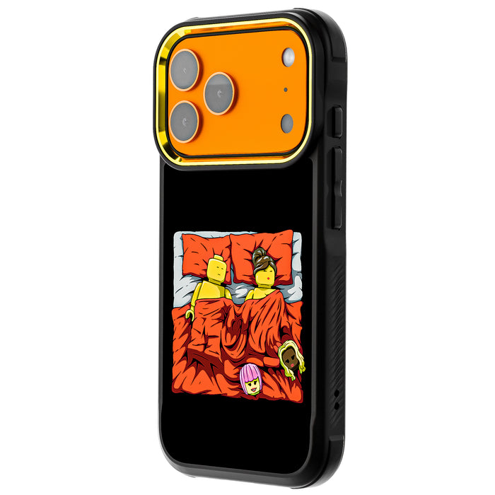 iPhone 17 Pro Sleeping Together Brick Edition by RX Strip Artist Artwork Protective Phone Case Limited Edition Collab Cover