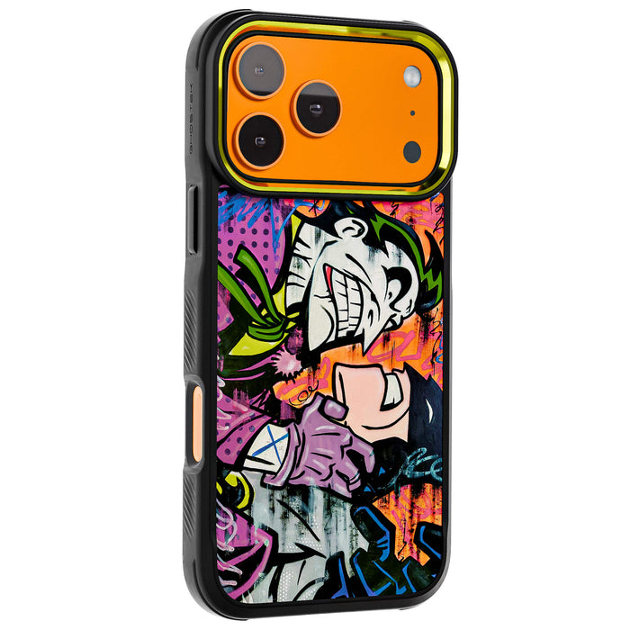 iPhone 17 Pro Max Joker vs Batman - Spraypaint Case Phone Cover