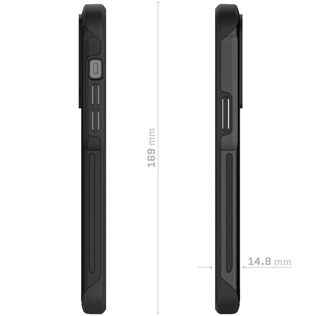 Apple iPhone 14 Pro Case Black Metal MagSafe