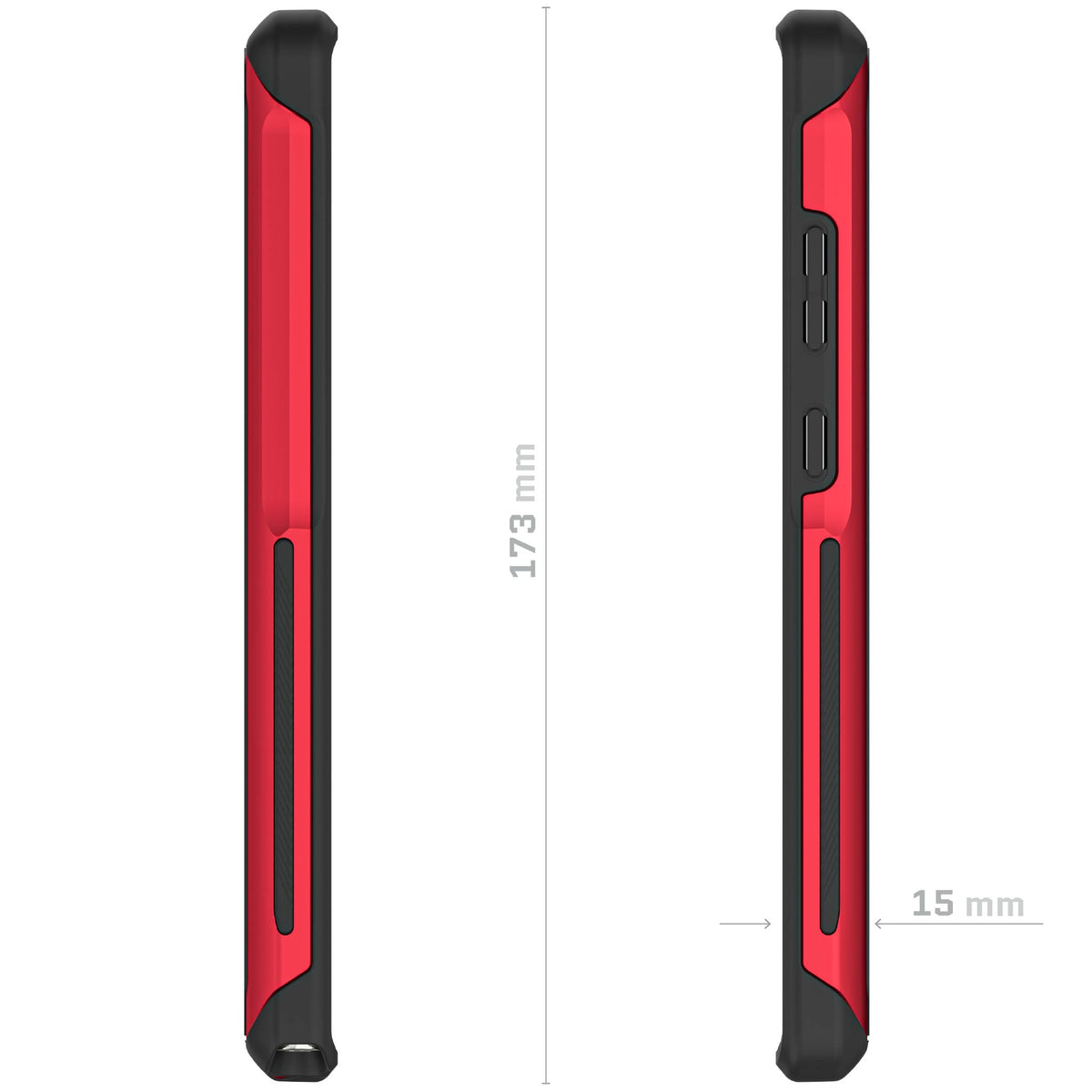 Galaxy S23 Ultra Case Red Bumper Cover