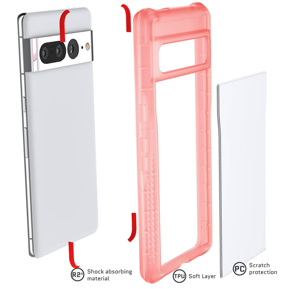 Pixel 7Pro Case Pink